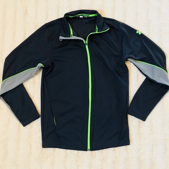 Under Armour Jackets & Blazers - Under Armour zip up jacket with neon detail
